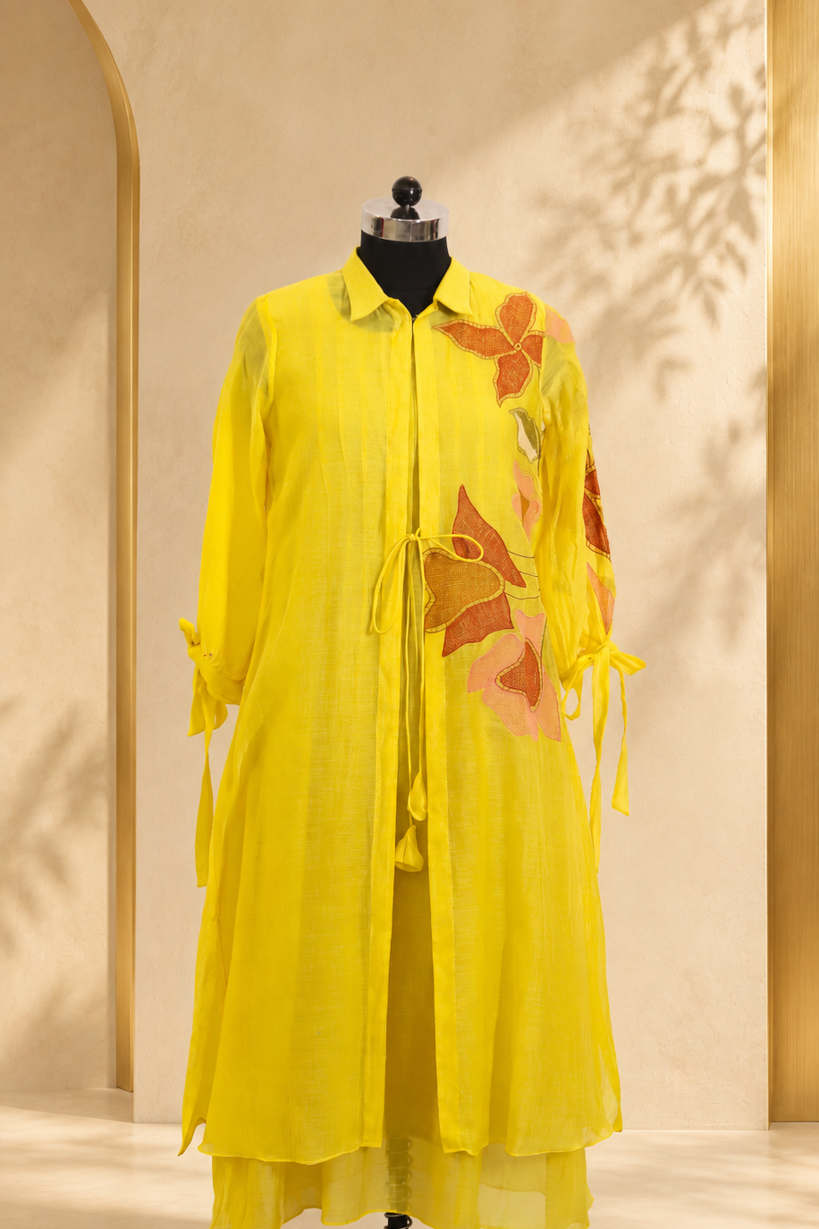 Kiara - Sunshine Yellow Layered Dress