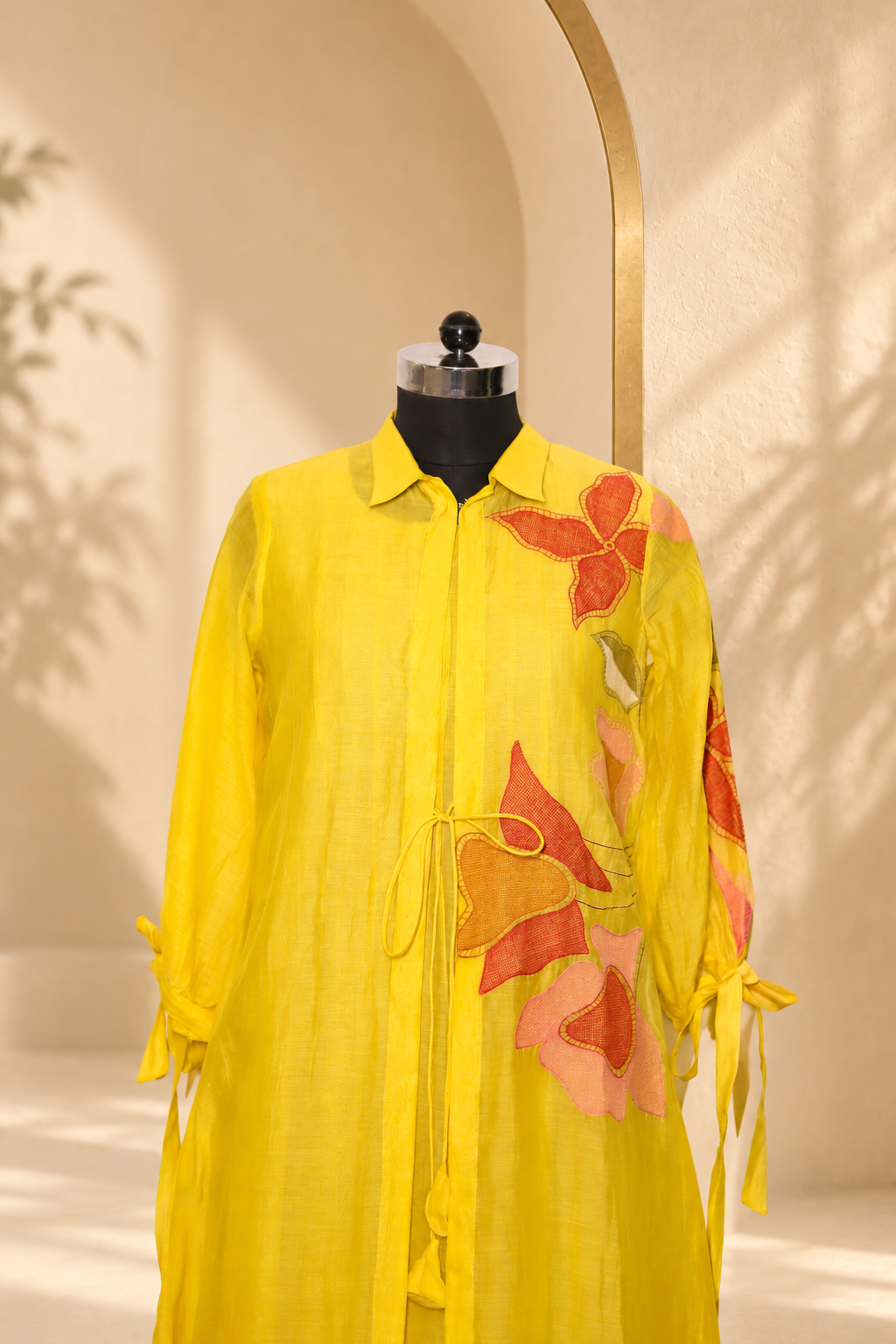 Kiara - Sunshine Yellow Layered Dress