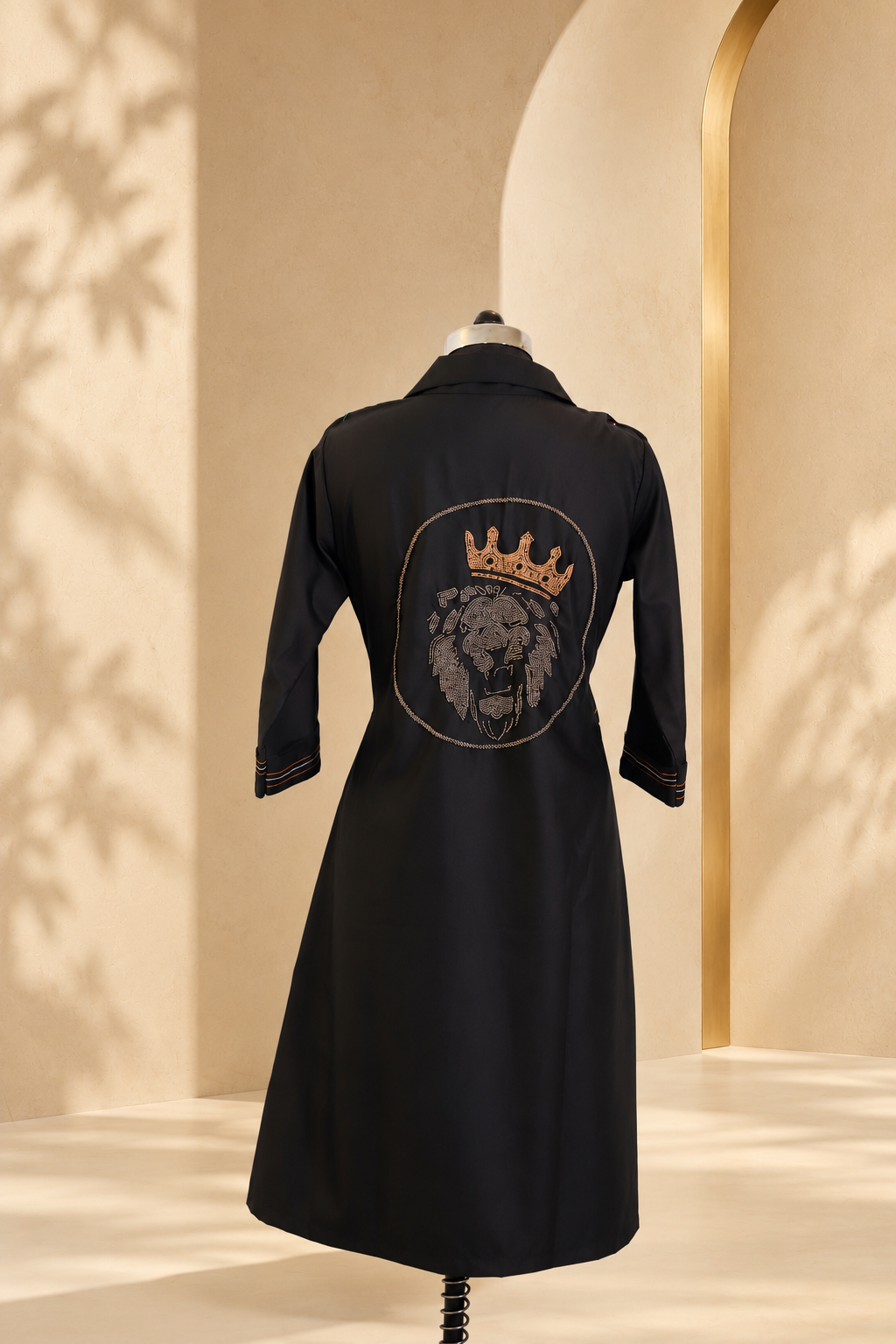 Kiara - Black Dress with Authentic Hand Embroidered Work